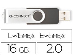 Memoria Flash Q-Connect USB 2.0 16 GB